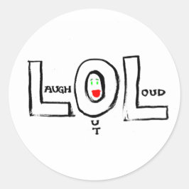 LOL-Sticker Ronde Sticker