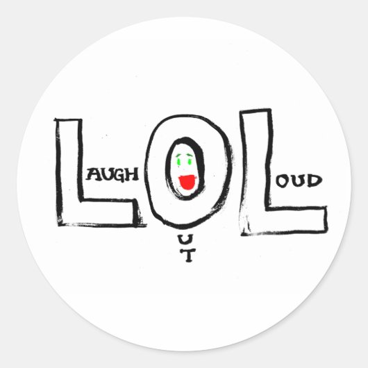 LOL-Sticker Ronde Sticker (Voorkant)