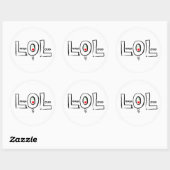 LOL-Sticker Ronde Sticker (Vel)