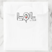 LOL-Sticker Ronde Sticker (Tas)