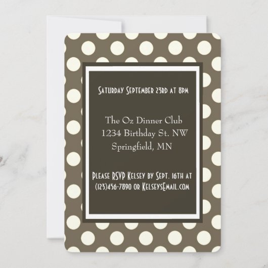 "LOL"-uitnodiging van de Birthday Party Kaart (Achterkant)