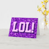 LOL van de Paars van Glitz!" Van de "gelukkige Kaart (Gele Bloem)
