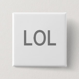 LOL VIERKANTE BUTTON 5,1 CM