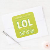 LOL VIERKANTE STICKER (Envelop)