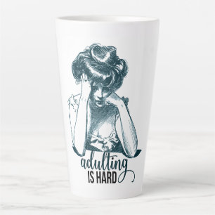 Lol volwassen zijn is moeilijk Gibson Girl Latte Mok