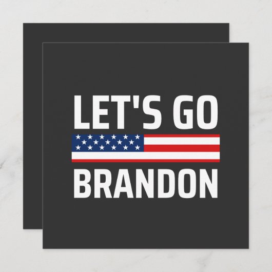 lol voor brandon chant joe biden , grappige slange kaart (Voorkant / Achterkant)