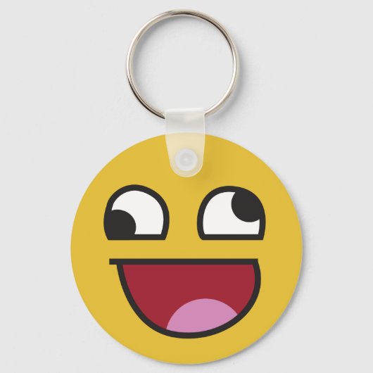 lol. waanzinnige ogen emoji sleutelhanger (Voorkant)