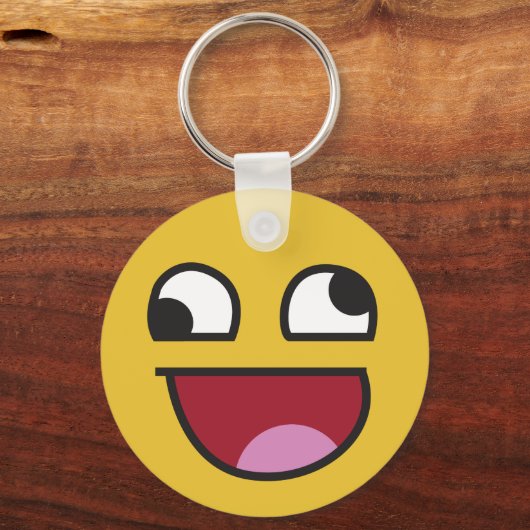 lol. waanzinnige ogen emoji sleutelhanger (Voorkant)