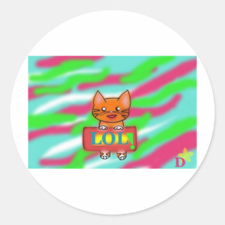 LOL Warriorcats Ronde Sticker