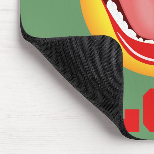 LOL Yellow Face Fun Mousepad Mousemat Muismat (Hoek)