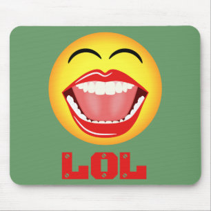 LOL Yellow Face Fun Mousepad Mousemat Muismat
