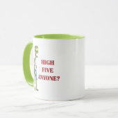 LOL! ☕ Zombie Mug – High Five Anyone? Mok (Voorkant links)