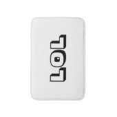LOL Zwart & Wit Bad Mat Badkamer Decor (Voorkant Verticaal)