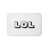 LOL Zwart & Wit Bad Mat Badkamer Decor (Voorkant)