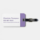 Lola '96-rasterpatroon bagagelabel (Achterkant horizontaal)