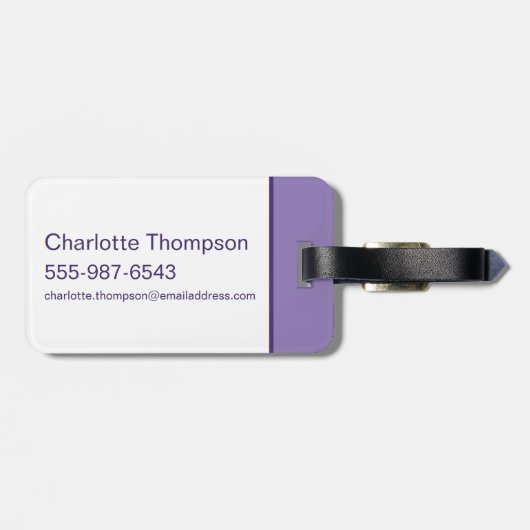 Lola '96-rasterpatroon bagagelabel (Achterkant horizontaal)