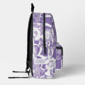 Lola '96-rasterpatroon bedrukte rugzak (Links)