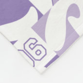 Lola '96-rasterpatroon fleece deken (Hoek)