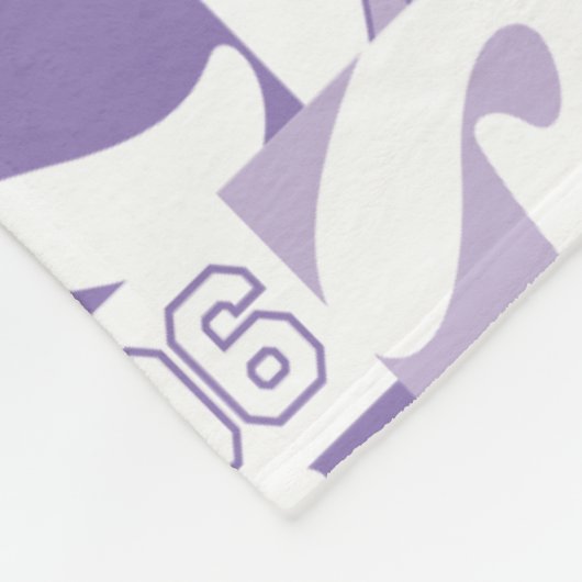 Lola '96-rasterpatroon fleece deken (Hoek)