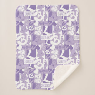 Lola '96-rasterpatroon sherpa deken