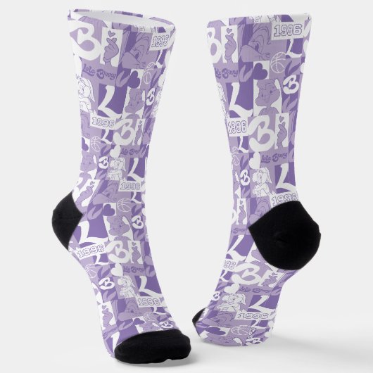 Lola '96-rasterpatroon sokken (Gebogen)