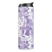 Lola '96-rasterpatroon thermosbeker (Gedraaid links)