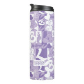 Lola '96-rasterpatroon thermosbeker (Geroteerd rechts)