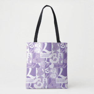 Lola '96-rasterpatroon tote bag