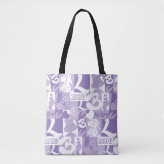 Lola '96-rasterpatroon tote bag