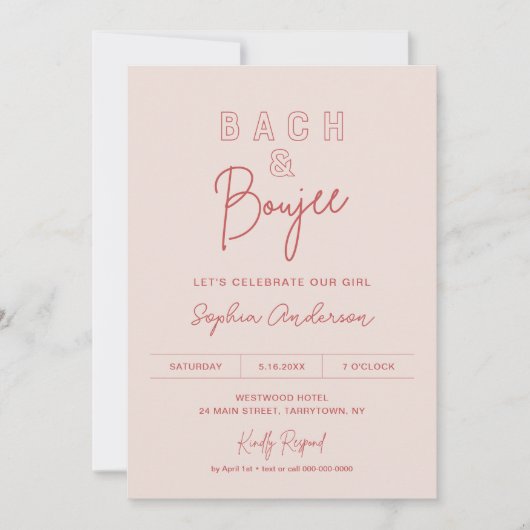 LOLA Bach en Boujee Bachelorette-feest Kaart (Voorkant)