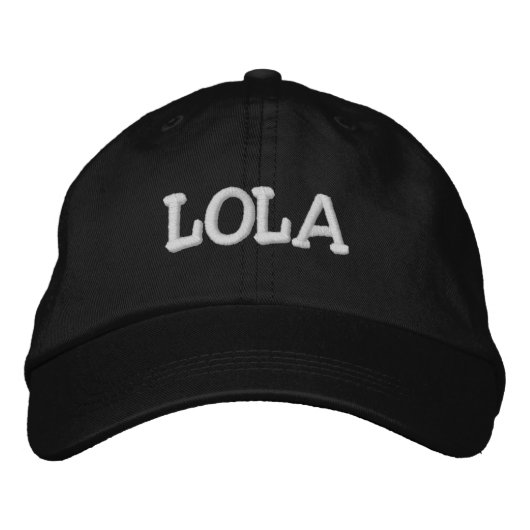 Lola Baseball Hat Geborduurde Pet (Voorkant)