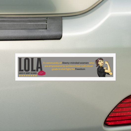 LOLA BUMPERSTICKER (Op auto)