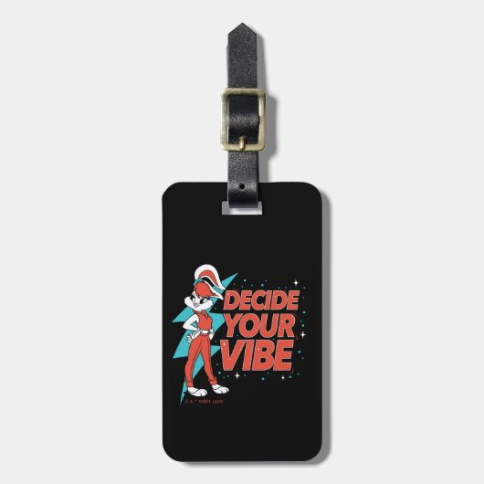 Lola Bunny Bepaal je vibe Bagagelabel (Voorkant verticaal)