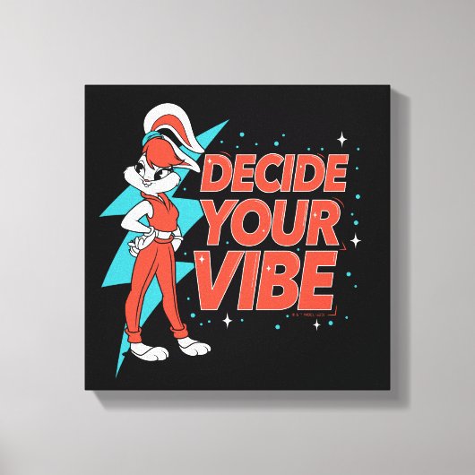 Lola Bunny Bepaal je vibe Canvas Afdruk (Voorkant)