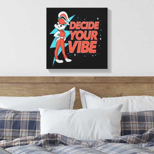 Lola Bunny Bepaal je vibe Canvas Afdruk (Insitu (Slaapkamer))