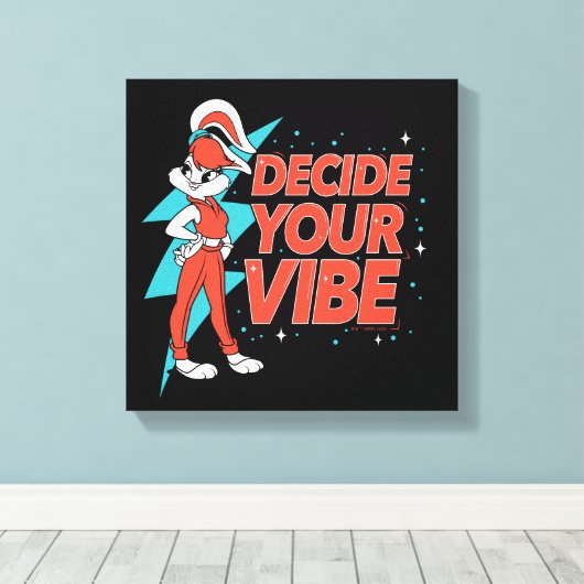 Lola Bunny Bepaal je vibe Canvas Afdruk (Insitu (Houten vloer))