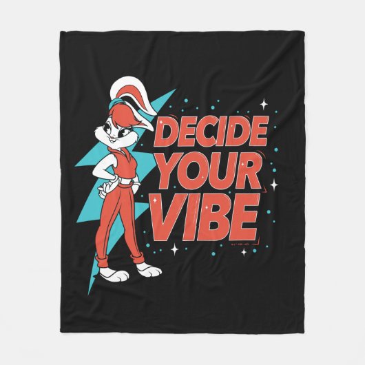 Lola Bunny Bepaal je vibe Fleece Deken (Voorkant)