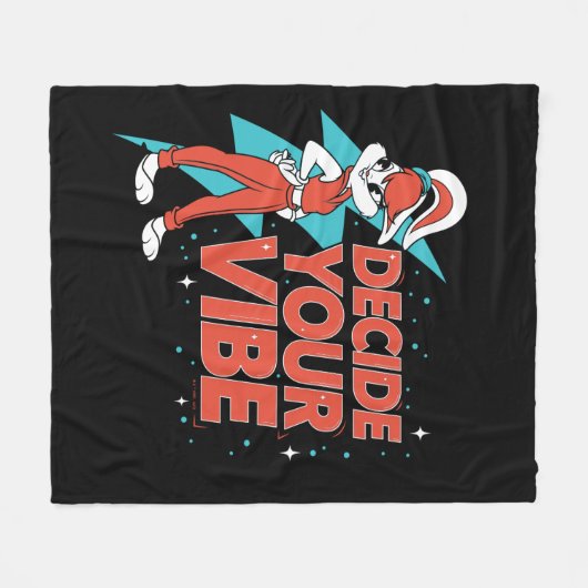 Lola Bunny Bepaal je vibe Fleece Deken (Voorkant (Horizontaal))