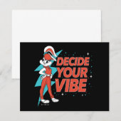 Lola Bunny Bepaal je vibe Notitiekaartje (Voorkant / Achterkant)