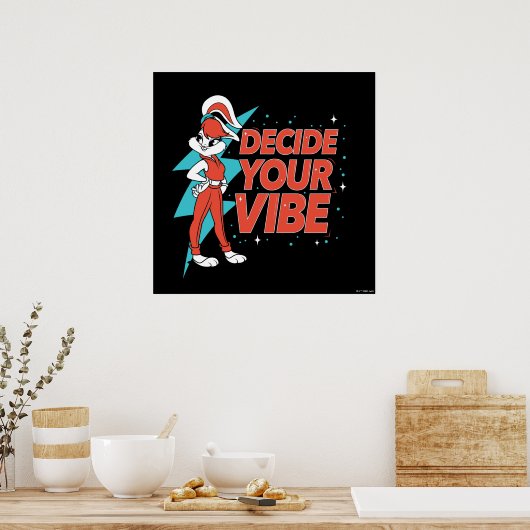 Lola Bunny Bepaal je vibe Poster (Keuken)
