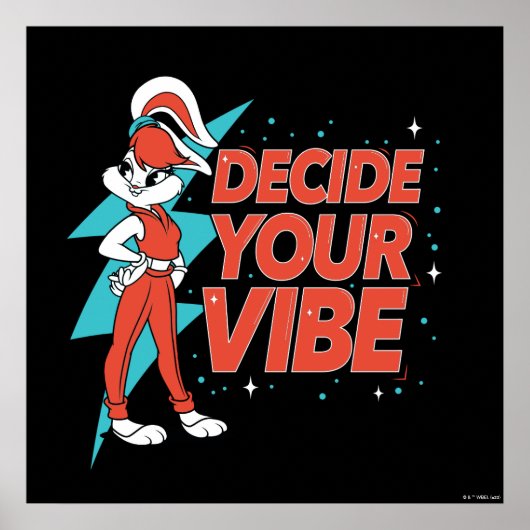 Lola Bunny Bepaal je vibe Poster (Voorkant)