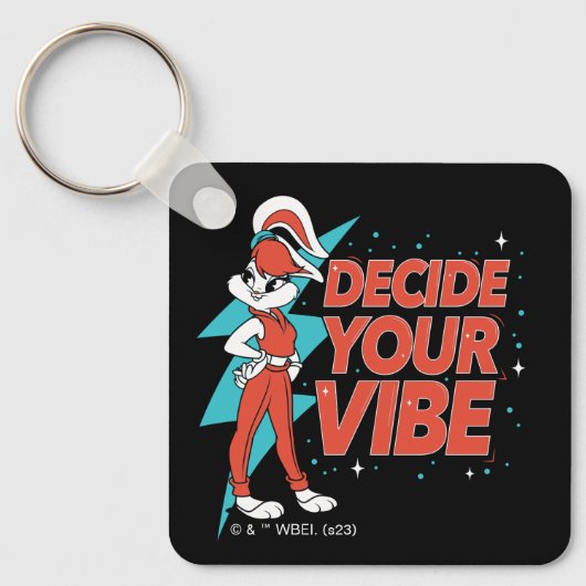 Lola Bunny Bepaal je vibe Sleutelhanger (Voorkant)