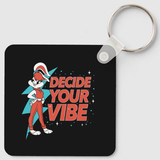 Lola Bunny Bepaal je vibe Sleutelhanger (Achterkant)