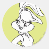 Lola Bunny Casual Ronde Sticker (Voorkant)