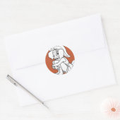 Lola Bunny Flirterig Ronde Sticker (Envelop)