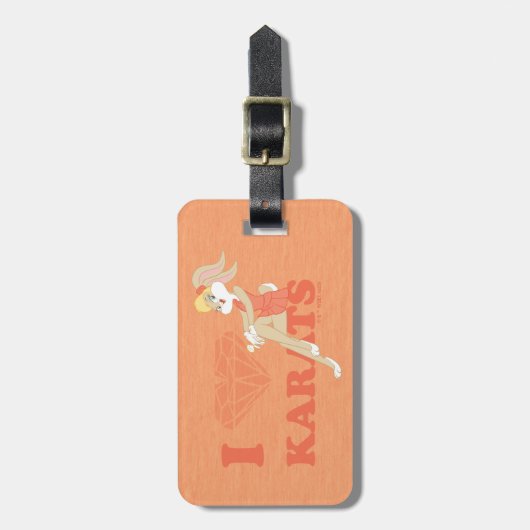 Lola Bunny I Hart Karats Bagagelabel (Voorkant verticaal)