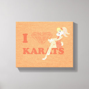 Lola Bunny I Hart Karats Canvas Afdruk