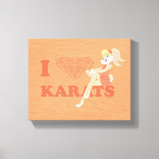 Lola Bunny I Hart Karats Canvas Afdruk (Voorkant)