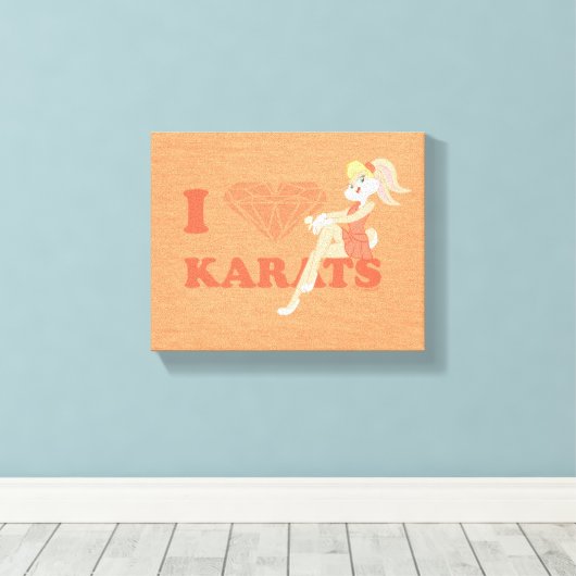 Lola Bunny I Hart Karats Canvas Afdruk (Insitu (Houten vloer))