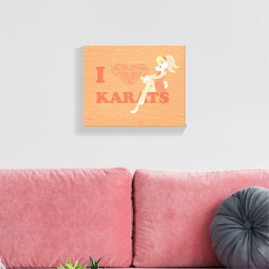 Lola Bunny I Hart Karats Canvas Afdruk (Insitu (Woonkamer))